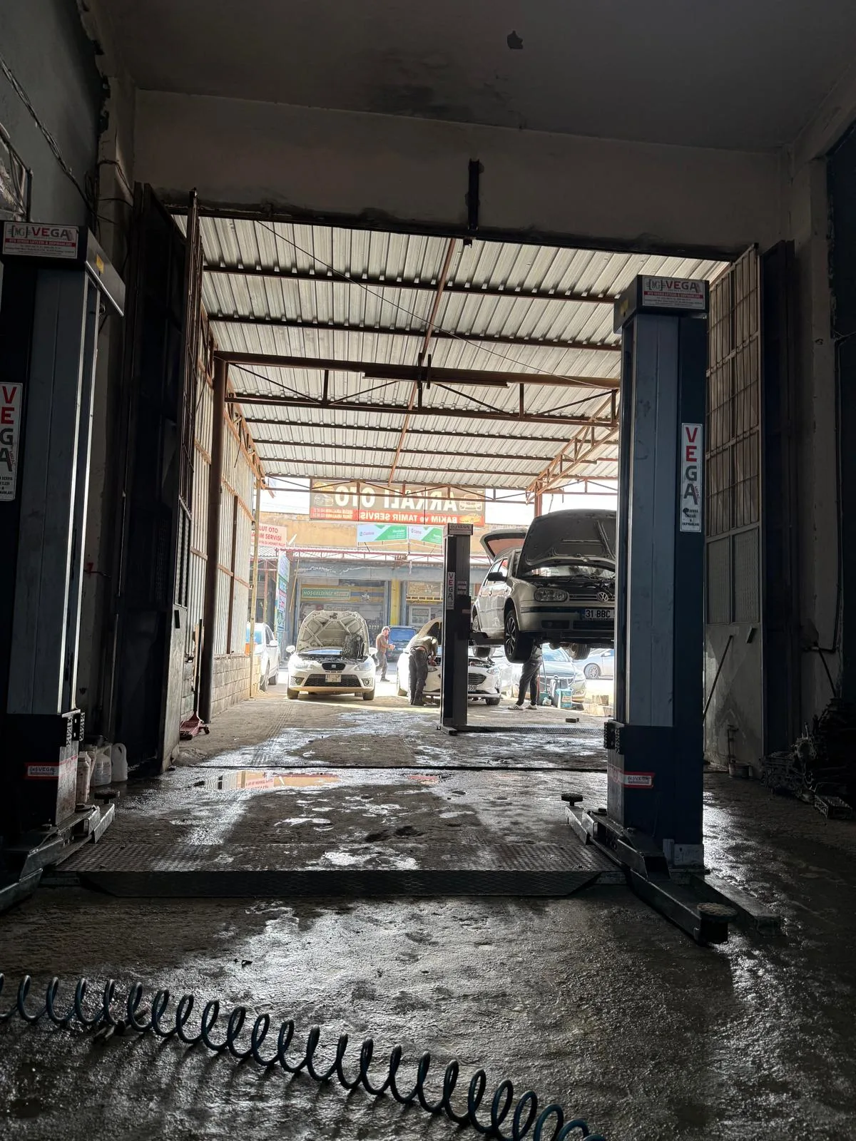 Servis içinden görünüm
